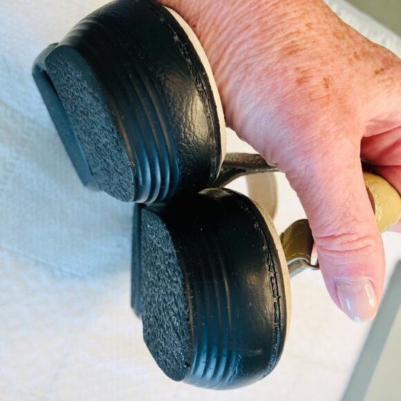 Propet Sandal Cream Metallic Croc Print Trinidad Comfort Leather Women’s size 8 - Picture 13 of 16